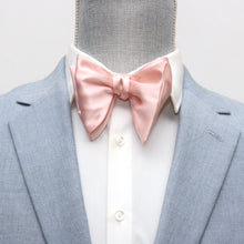 Load image into Gallery viewer, Big Butterfly Peach Silk Bow Tie
