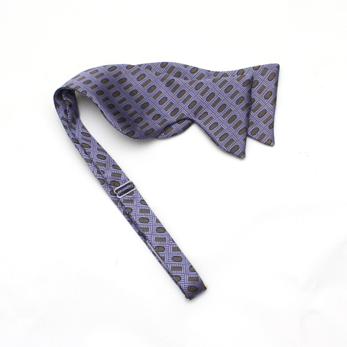 Purple Ornament Silk Bow Tie