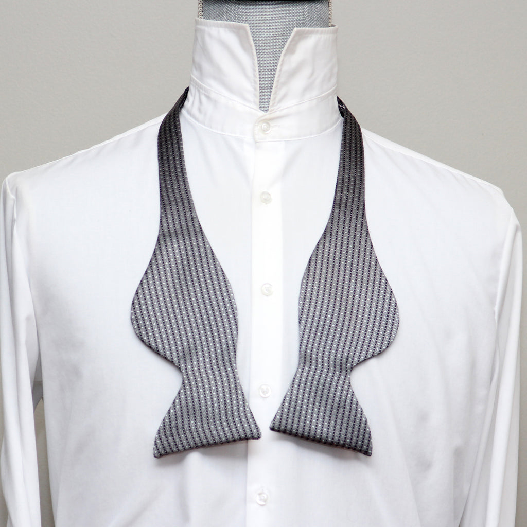 Grey ornament Butterfly Bow tie