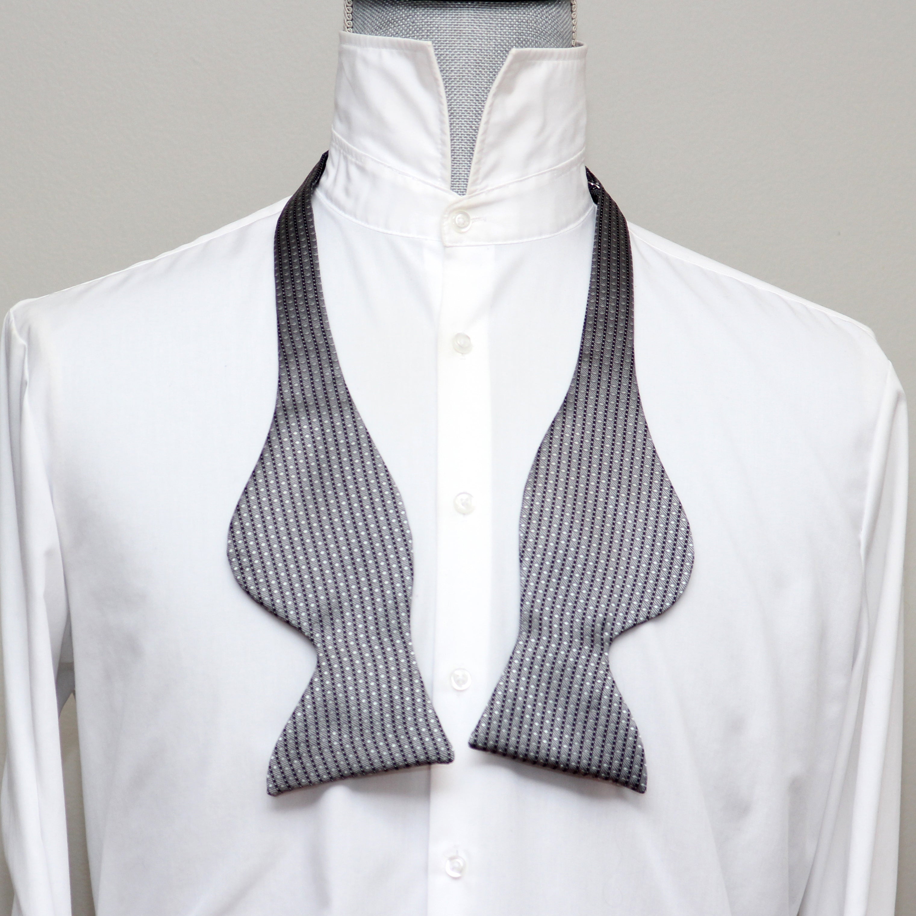 Grey ornament Butterfly Bow tie