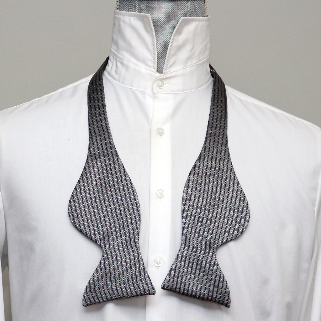 Grey ornament Butterfly Bow tie