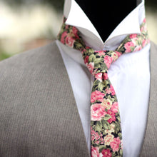 Load image into Gallery viewer, Dusty Pink Floral Necktie
