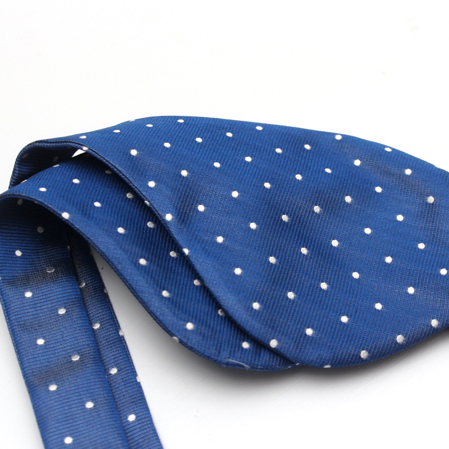Big Butterfly Blue Polka Dot Bow Tie