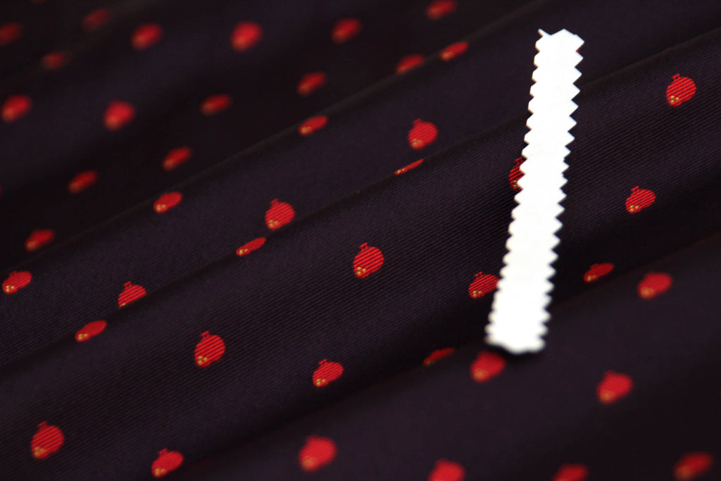Black with Embroidery Silk Fabric