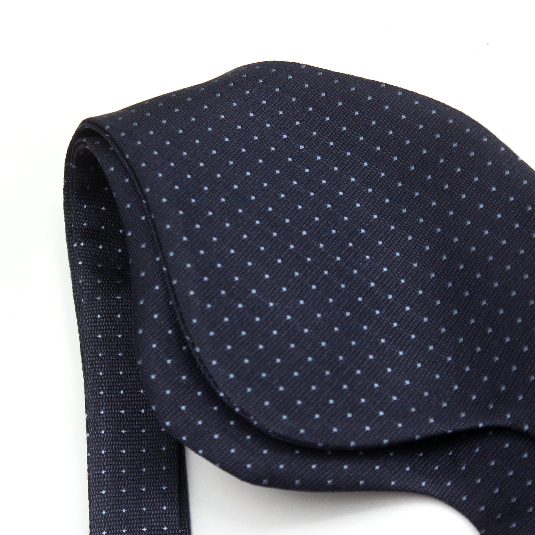 Big Butterfly Navy Blue Polka Dot Silk Bow Tie