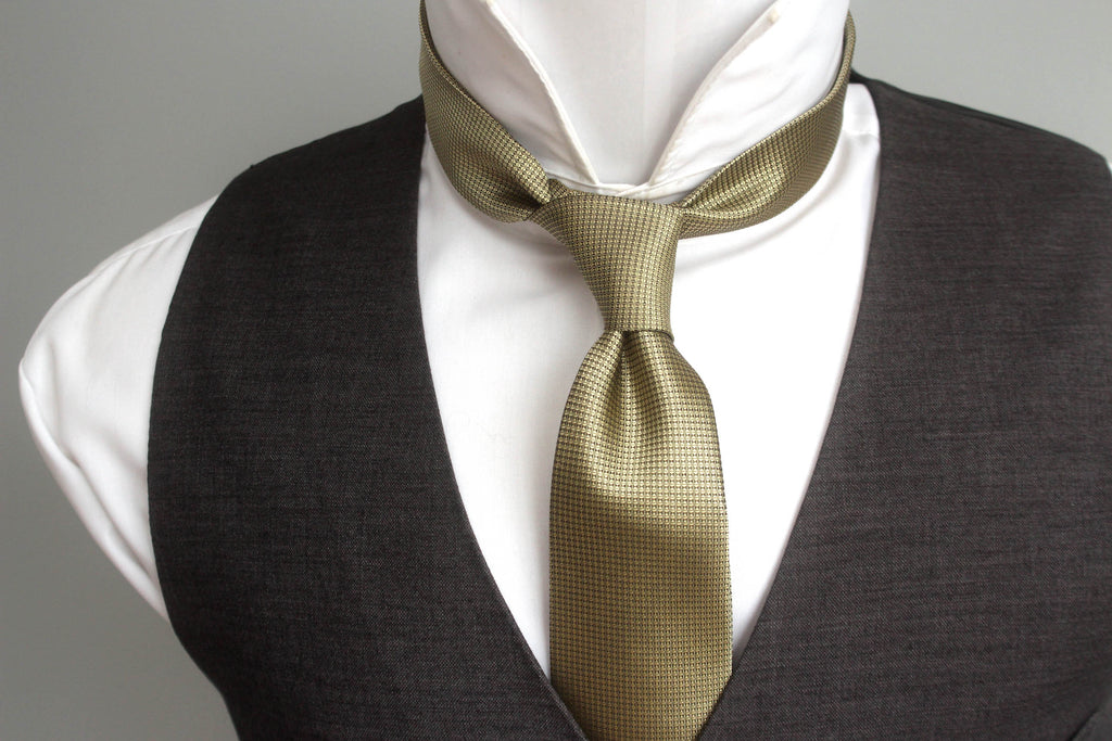 Gold Silk Necktie
