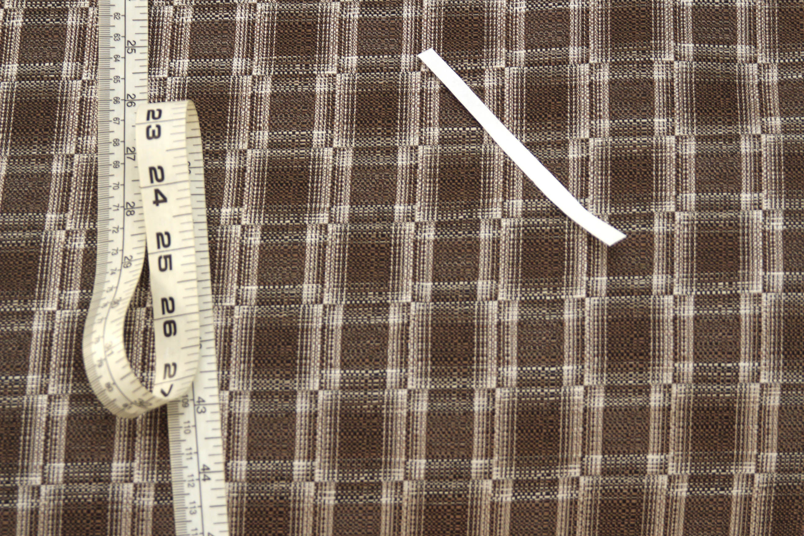 Grey Plaid Silk Fabric