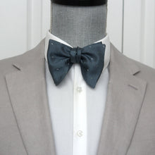 Load image into Gallery viewer, Big Butterfly Dusty Blue Silk Bow Tie
