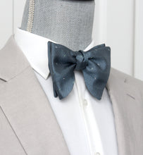 Load image into Gallery viewer, Big Butterfly Dusty Blue Silk Bow Tie
