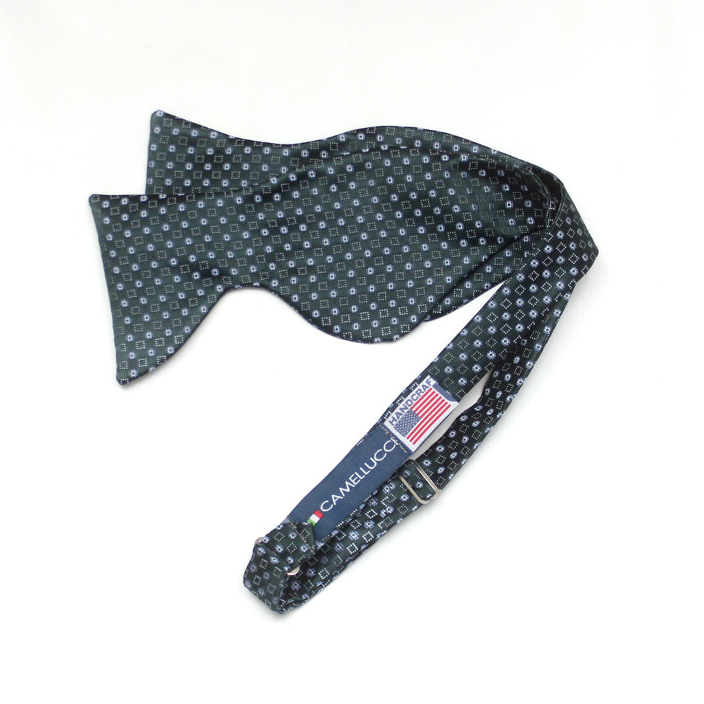 Forest Green Big Butterfly Silk Bow Tie