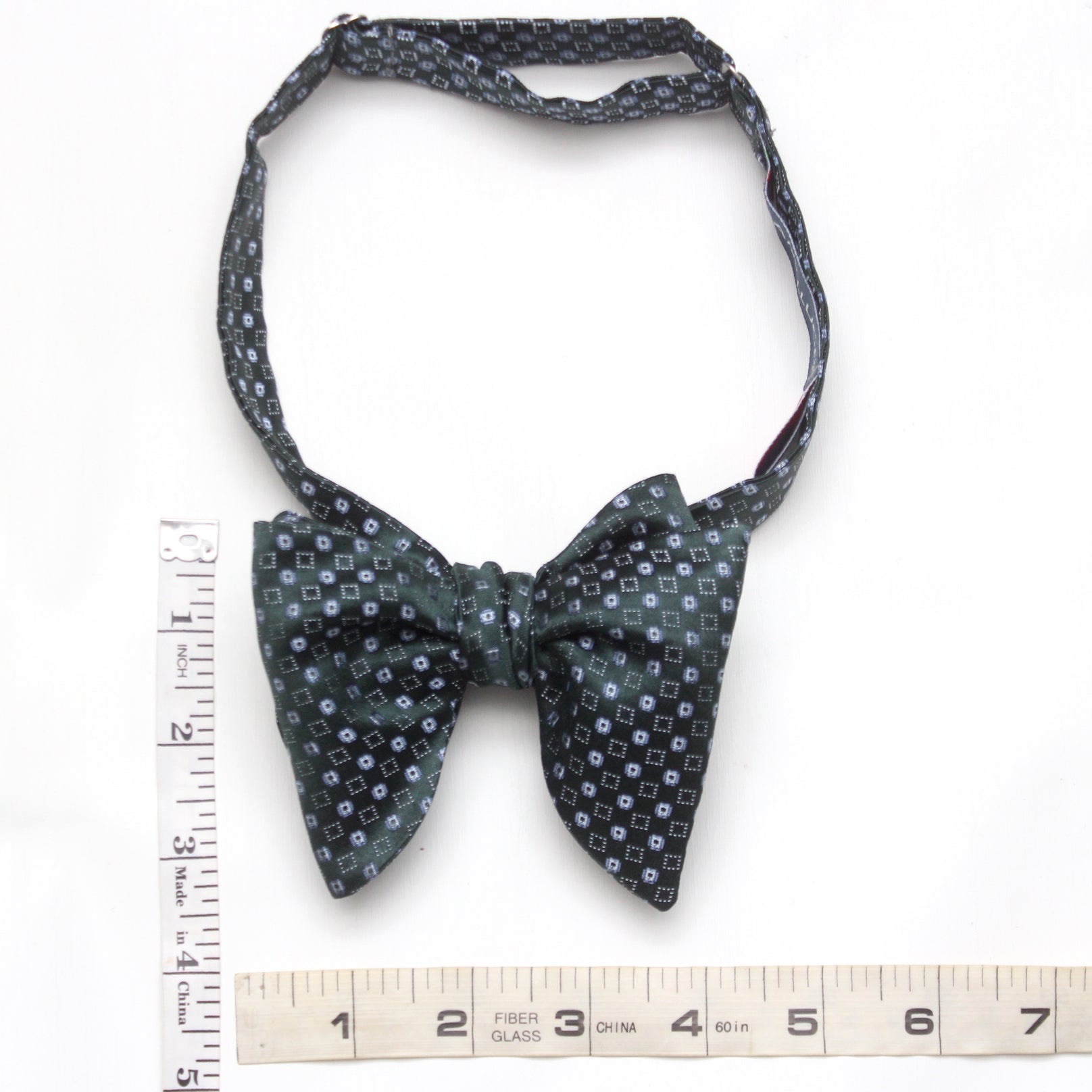 Forest Green Big Butterfly Silk Bow Tie