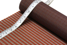 Load image into Gallery viewer, Brown Red Grey Plaid Silk Fabric
