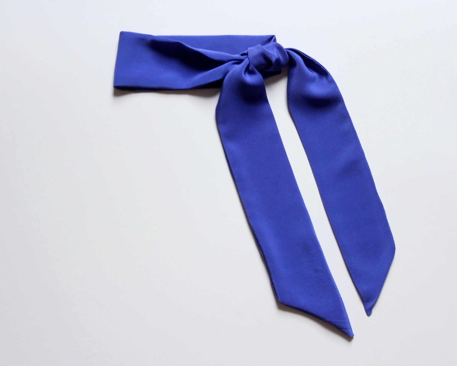 Blue Skinny Scarf