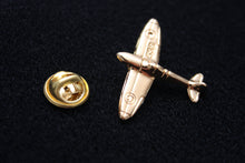 Load image into Gallery viewer, Gold Airplane Lapel pin
