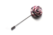 Load image into Gallery viewer, Fabric Rose Lapel pin
