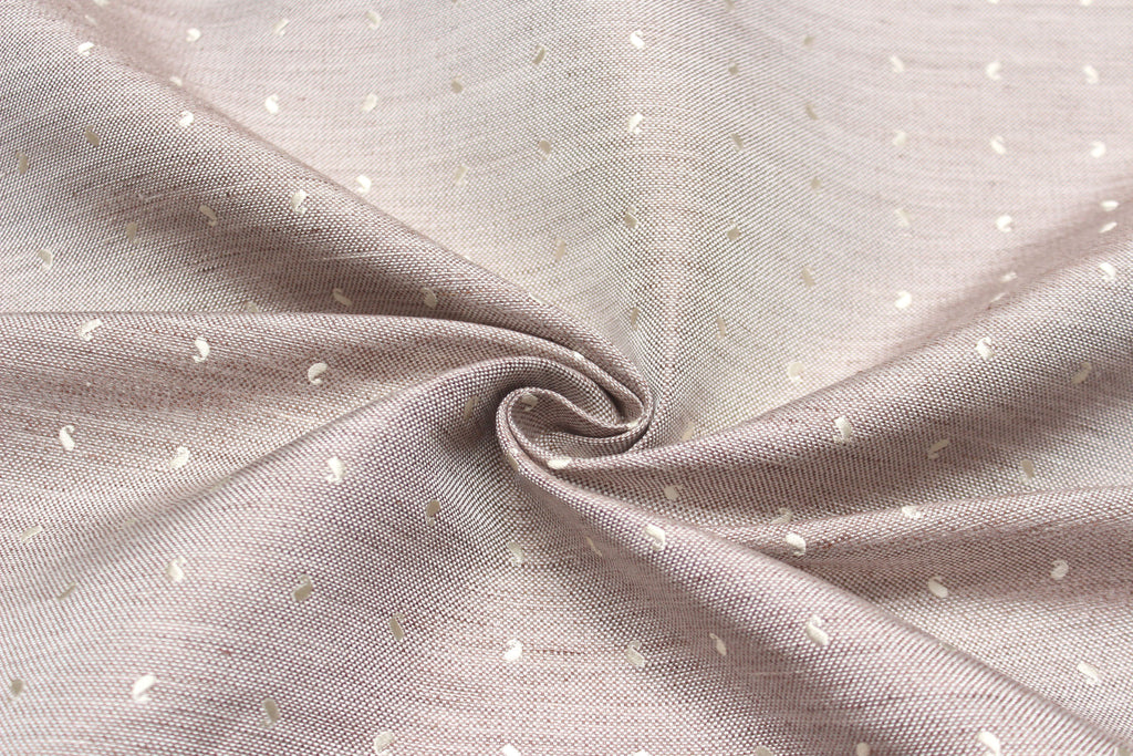 Beige Paisley Silk Fabric