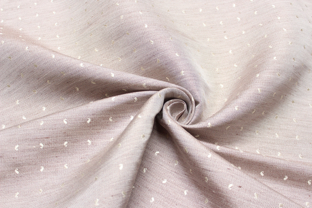 Beige Paisley Silk Fabric