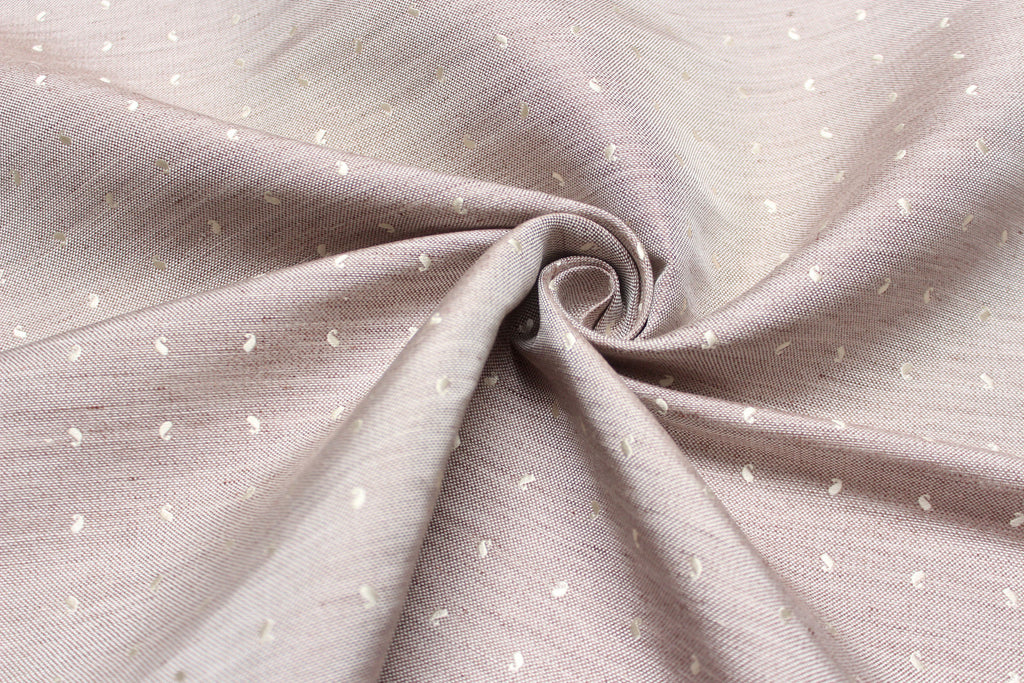 Beige Paisley Silk Fabric