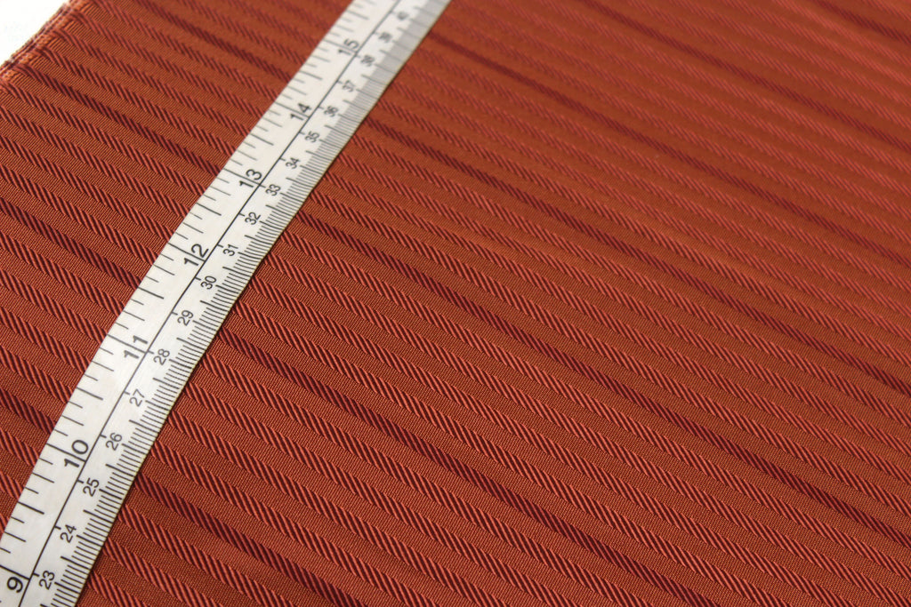Brown Stripe Silk Fabric