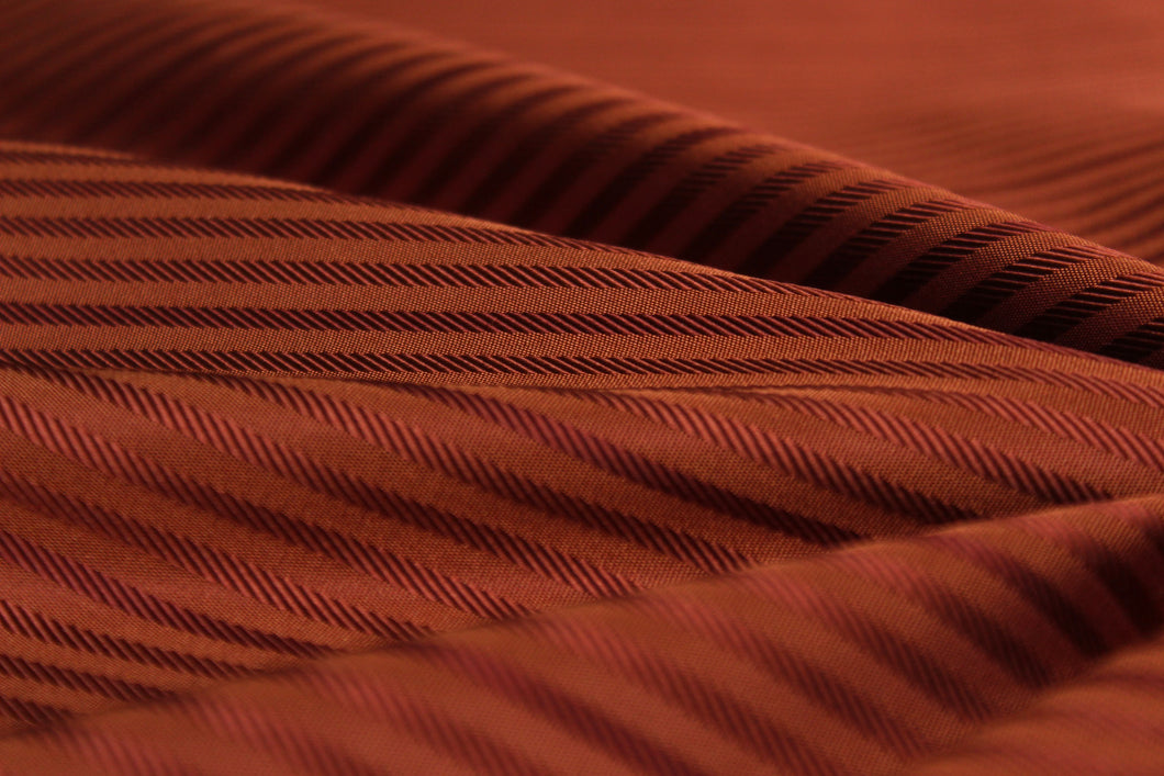 Brown Stripe Silk Fabric