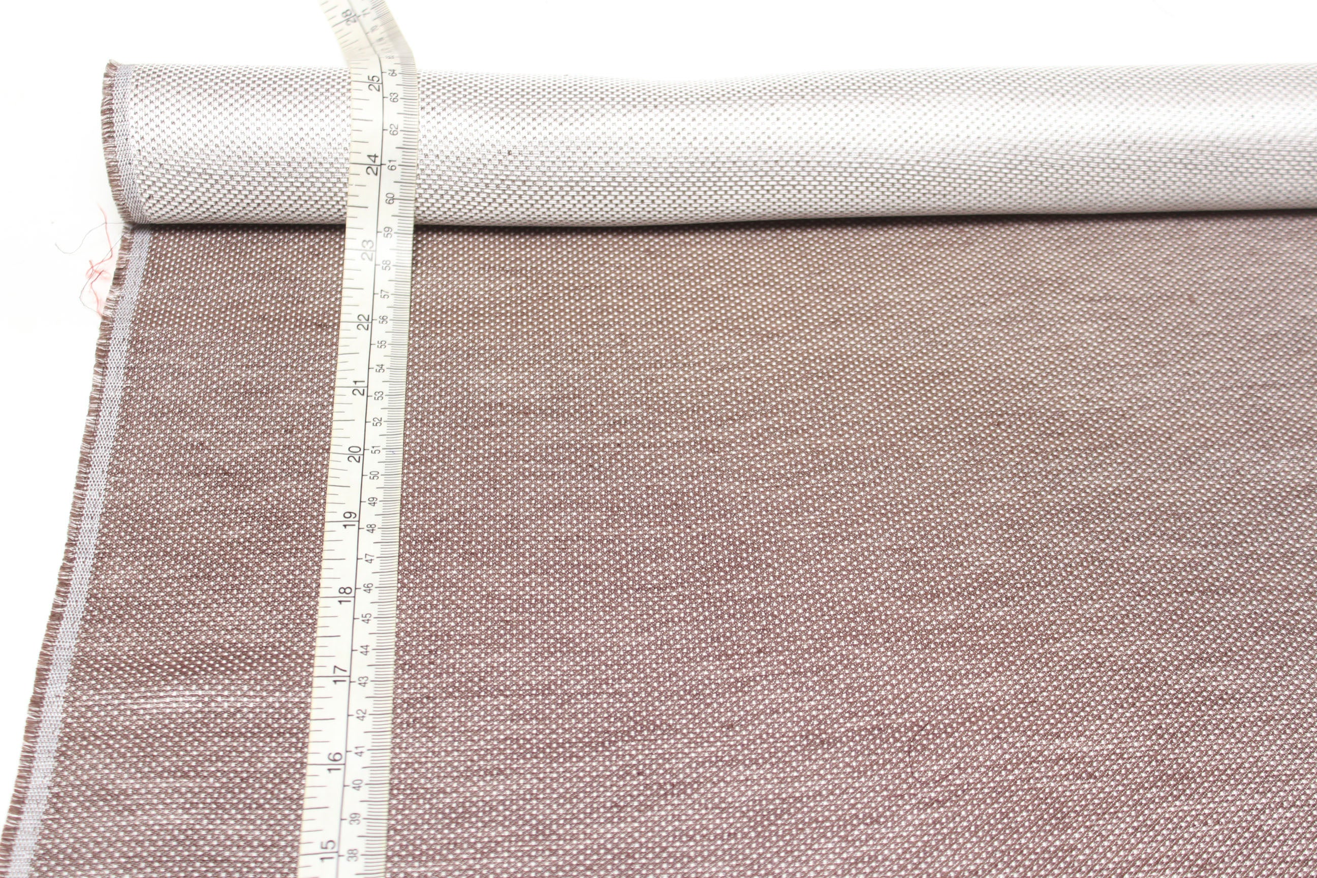 Beige Brown Ornament Silk Fabric