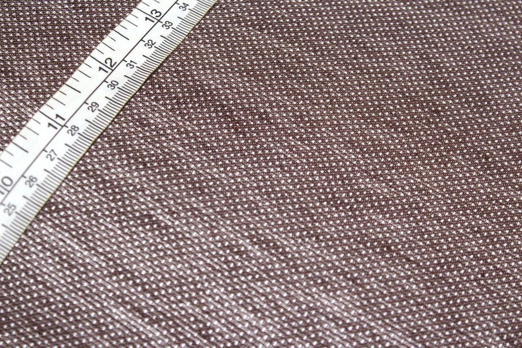 Beige Brown Ornament Silk Fabric