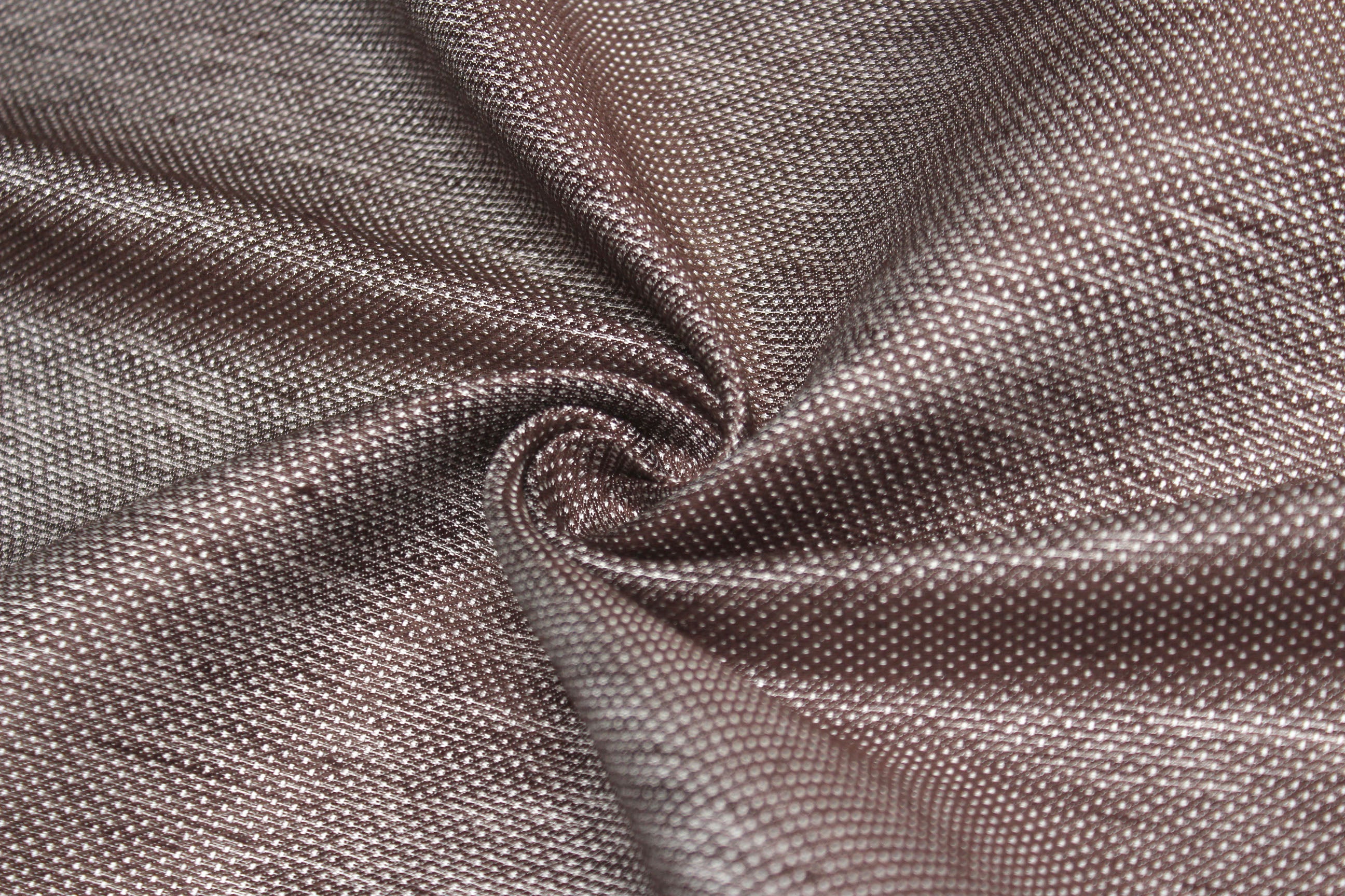 Beige Brown Ornament Silk Fabric
