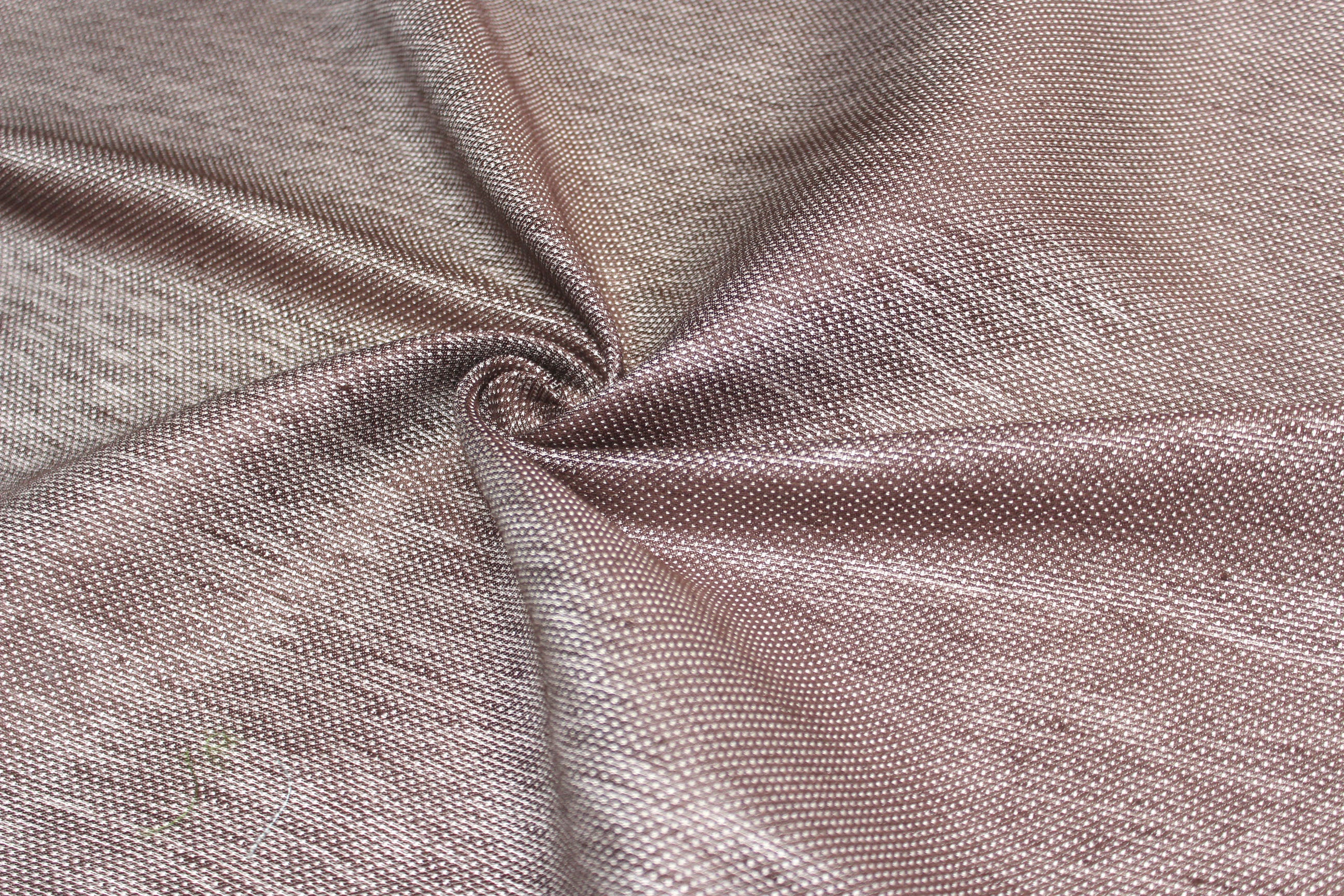 Beige Brown Ornament Silk Fabric
