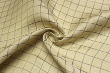 Load image into Gallery viewer, Lime Plaid Silk Fabric
