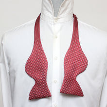 Load image into Gallery viewer, Big Butterfly Red Ornament Silk Bow Tie
