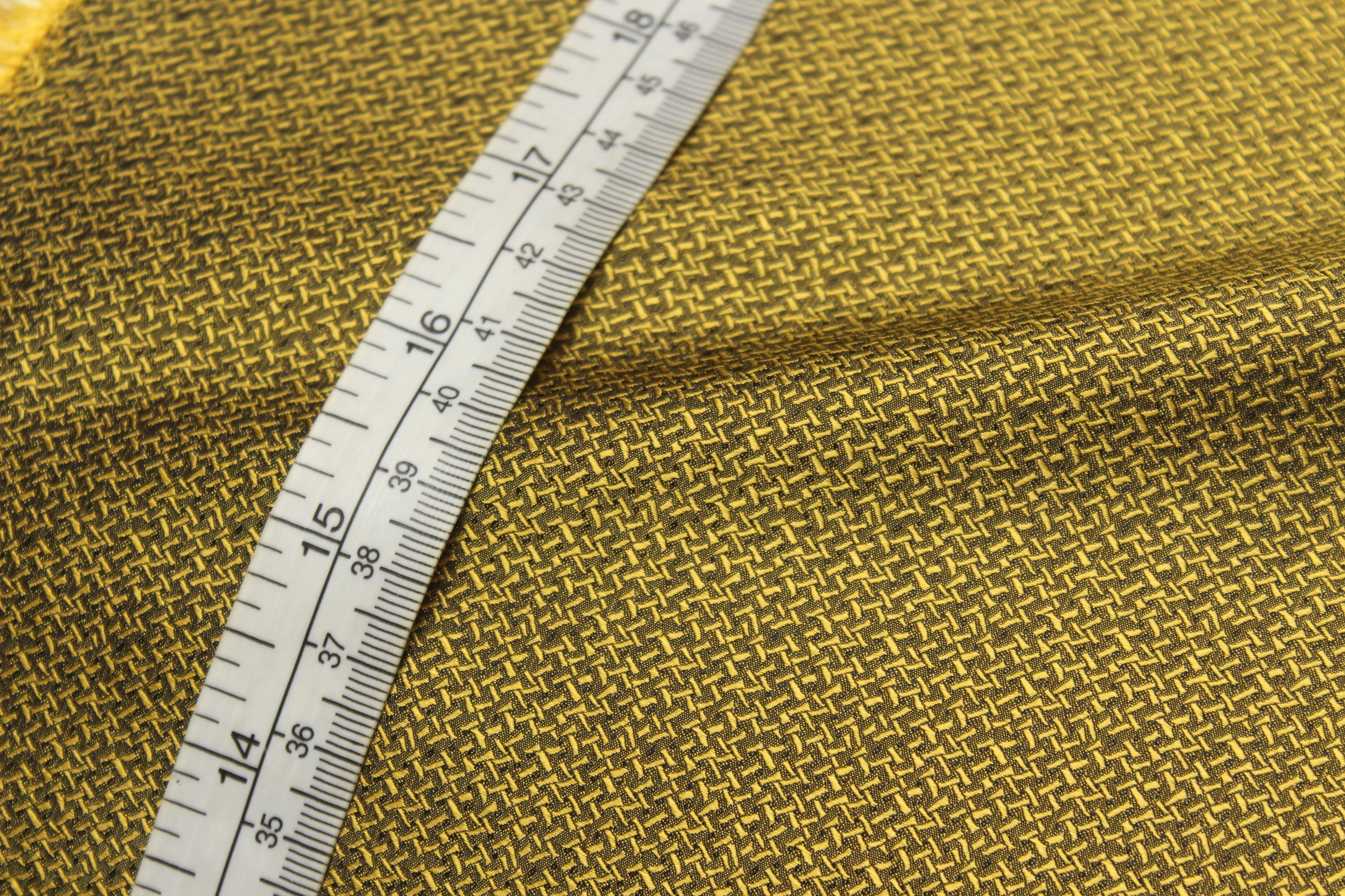 Gold small ornament Silk Fabric 42" width