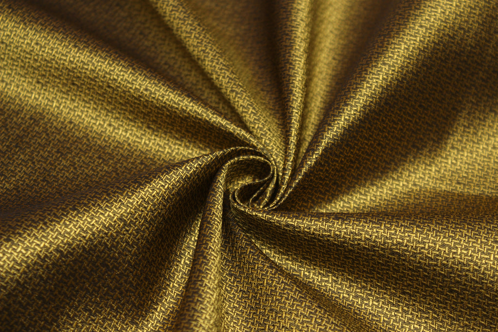 Gold small ornament Silk Fabric 42" width