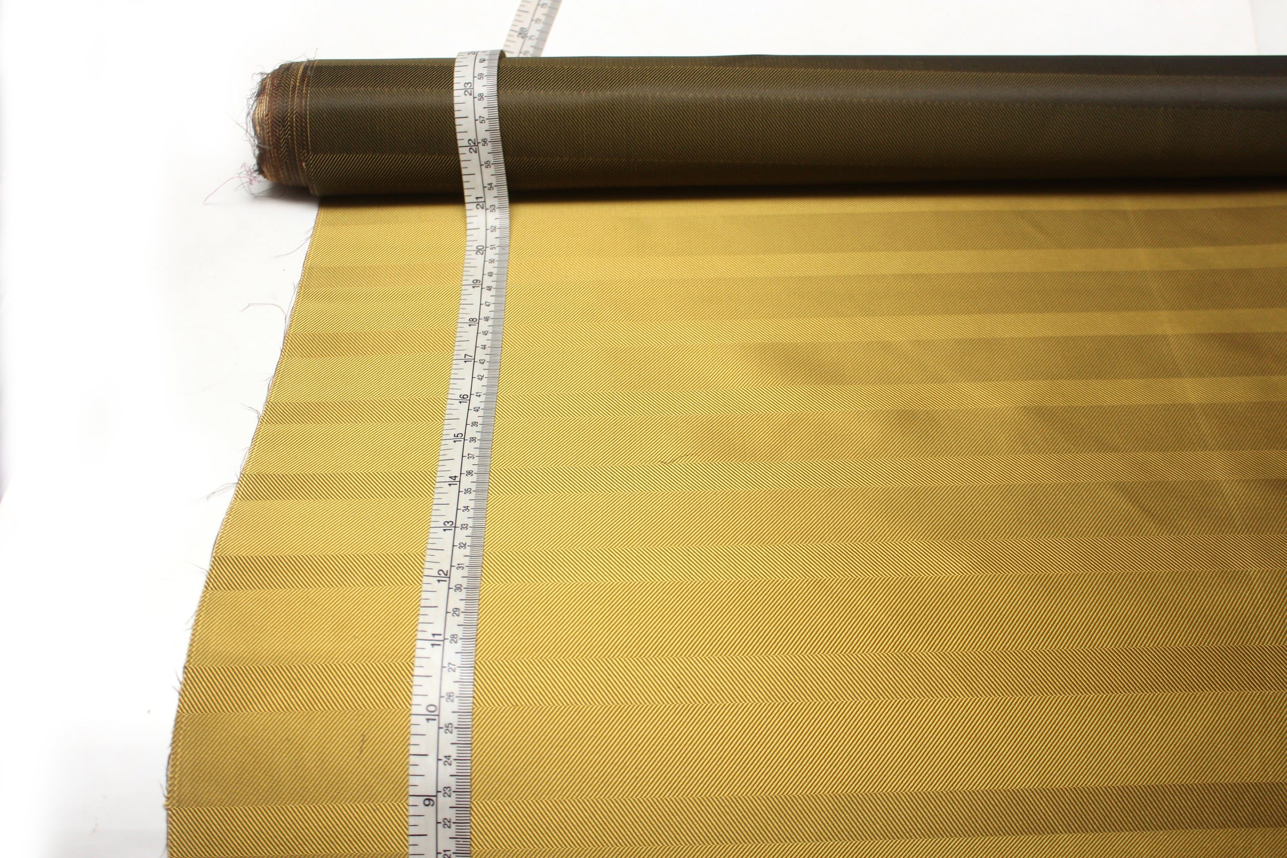 Gold Striped Silk Fabric