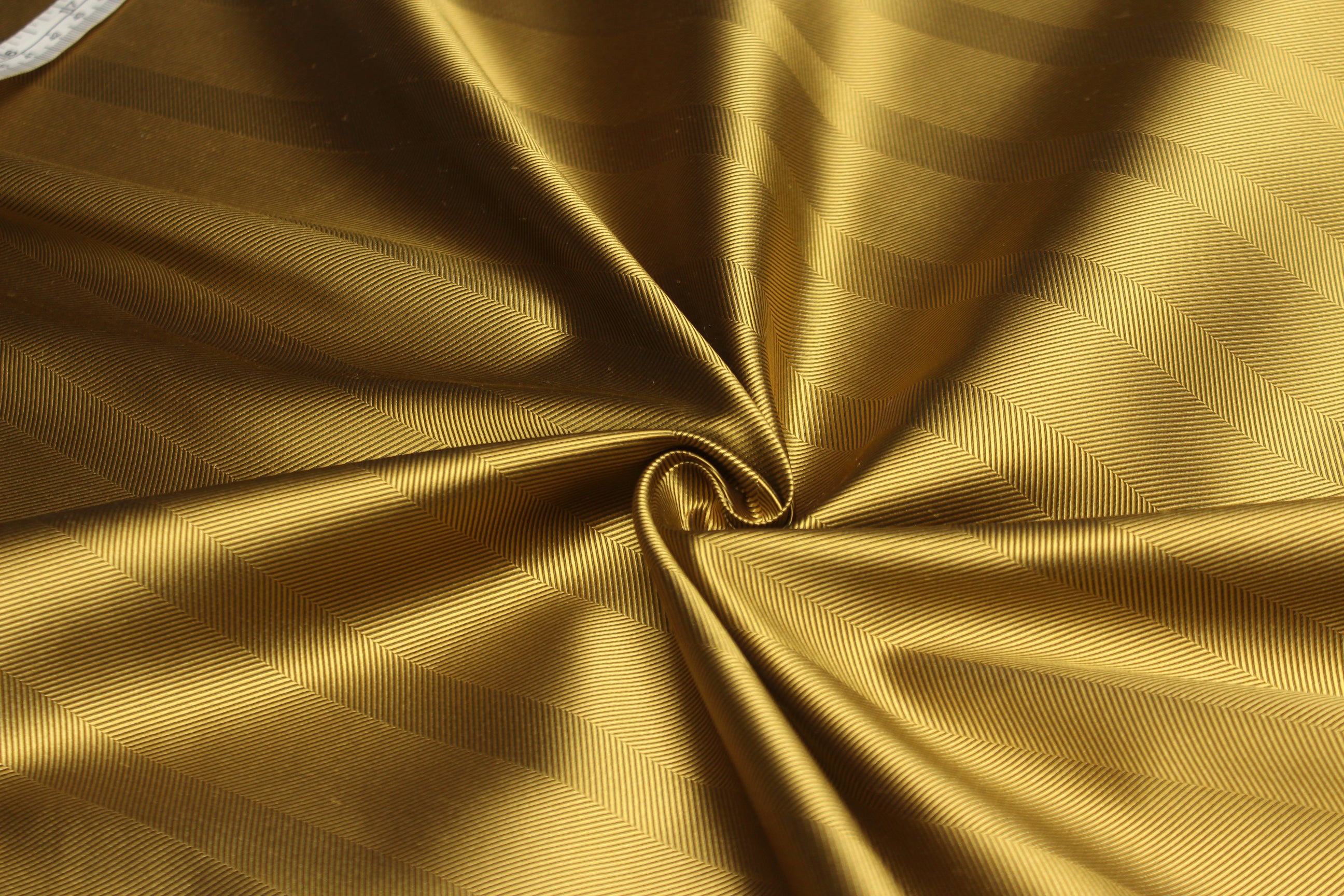 Gold Striped Silk Fabric