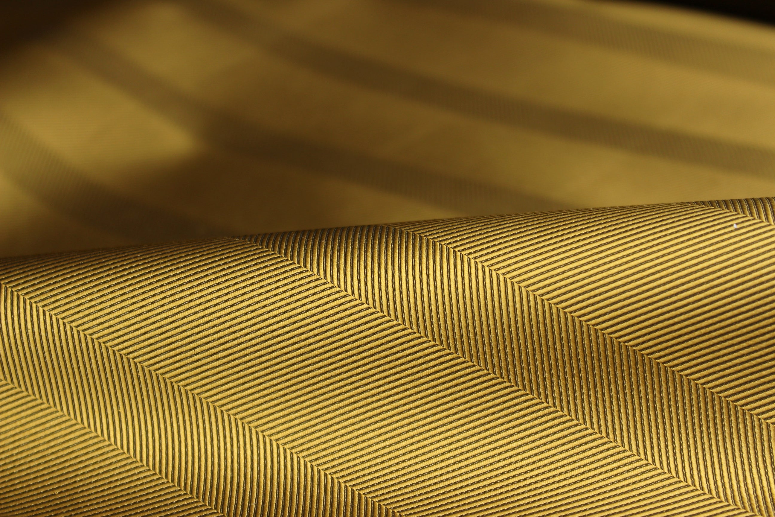 Gold Striped Silk Fabric