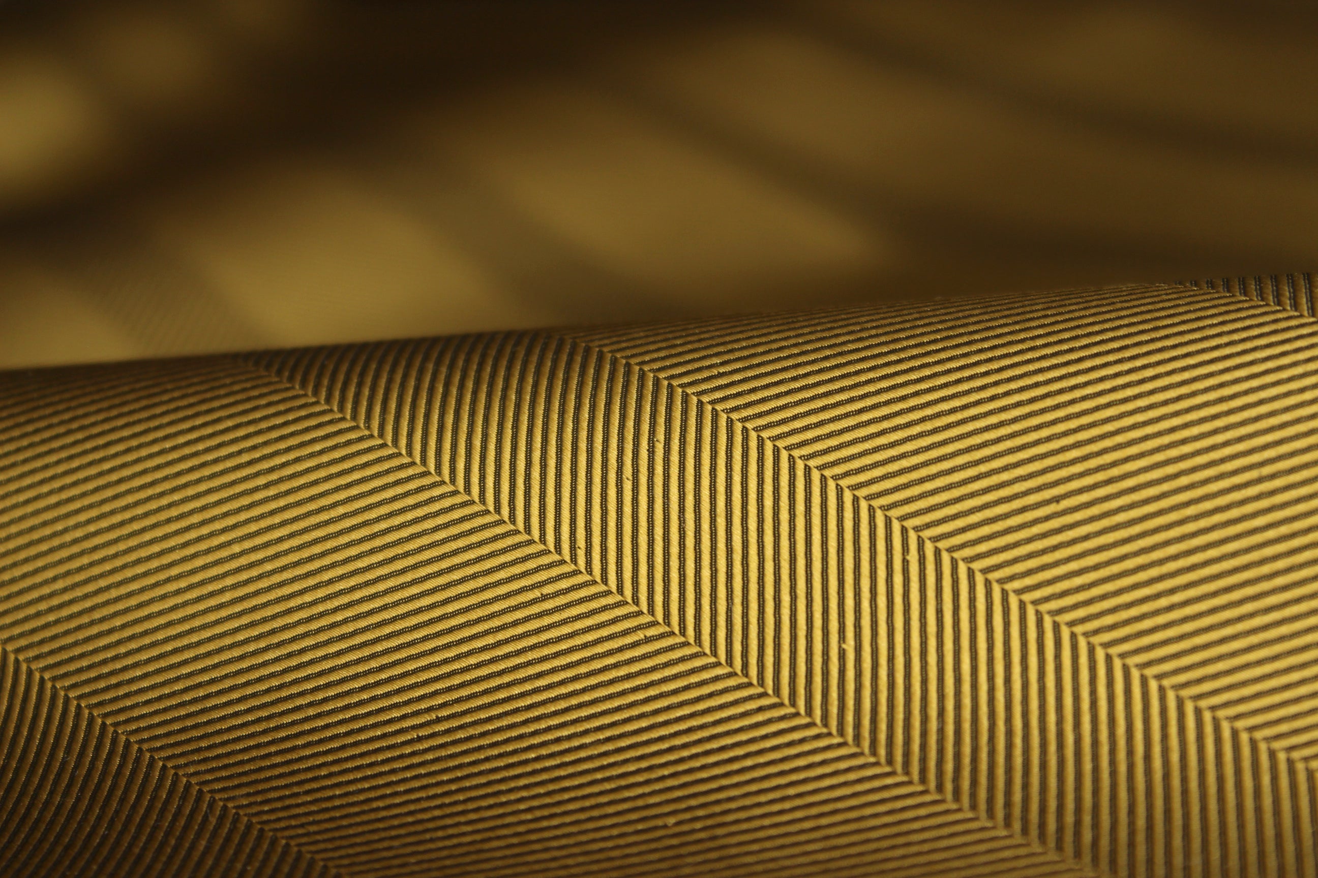 Gold Striped Silk Fabric