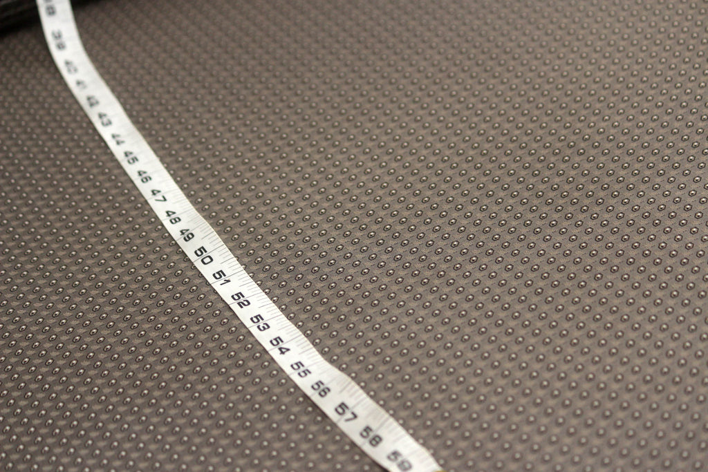 Grey Ornament Silk Fabric 42" width