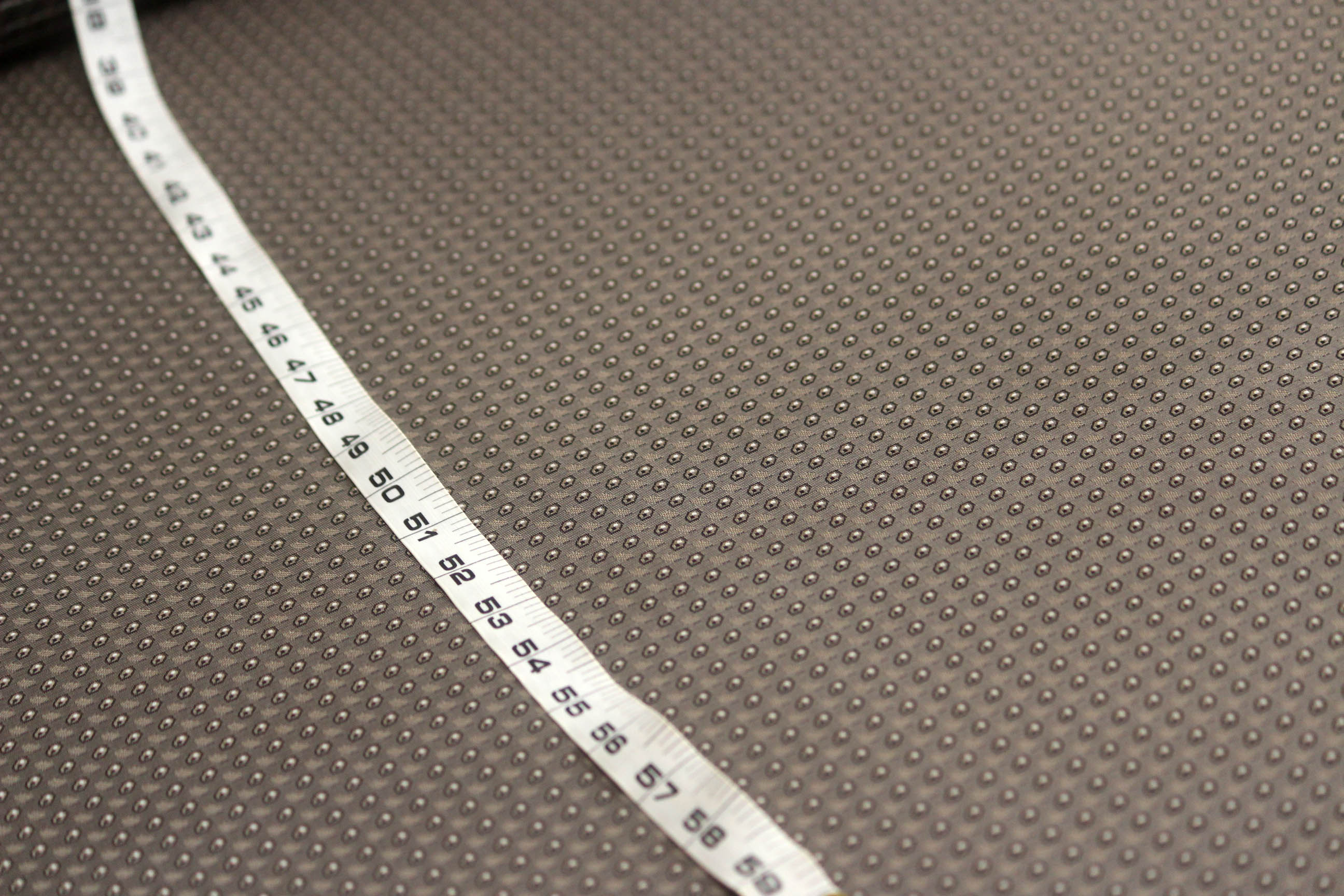Grey Ornament Silk Fabric 42" width