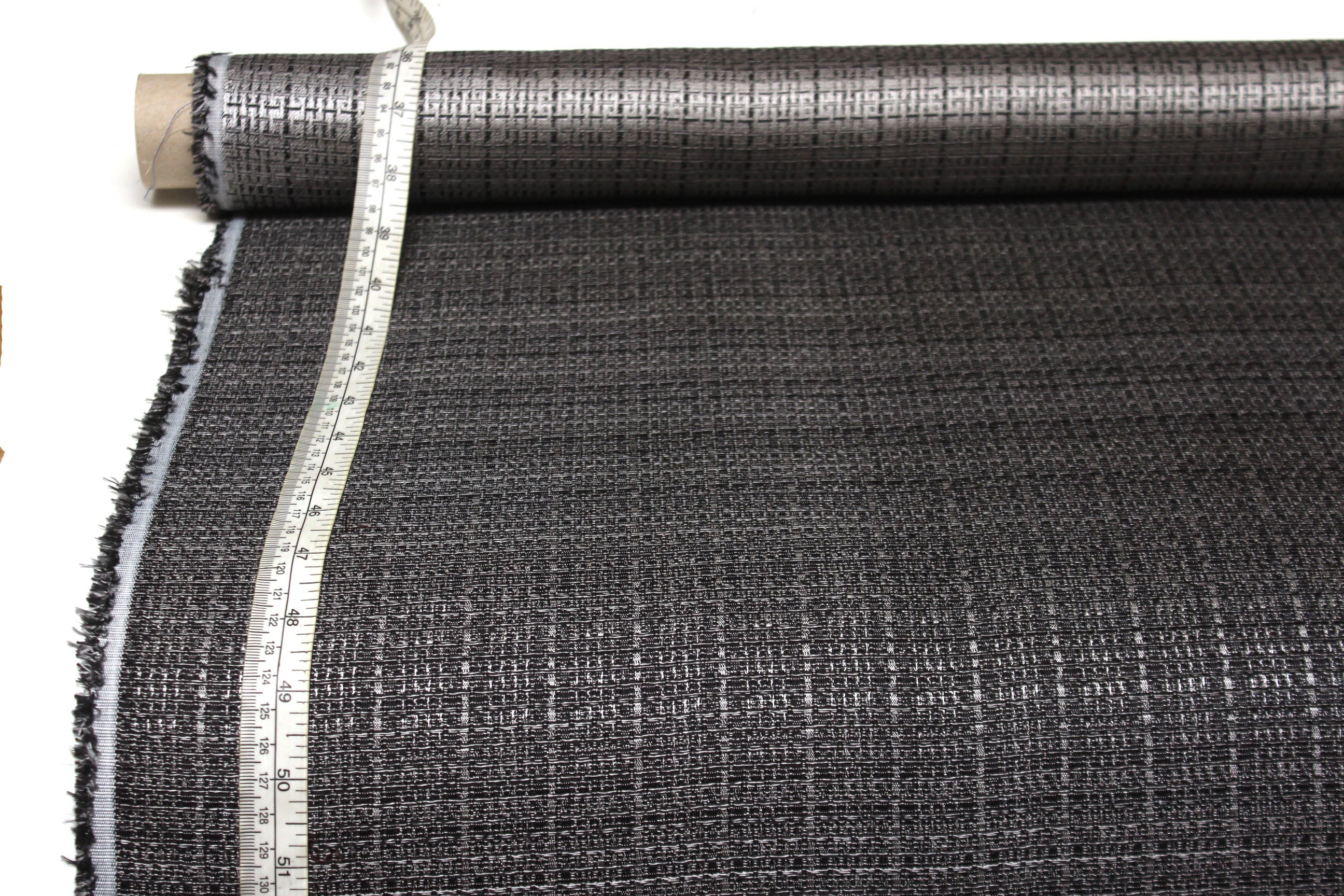 Grey Woven Silk Fabric