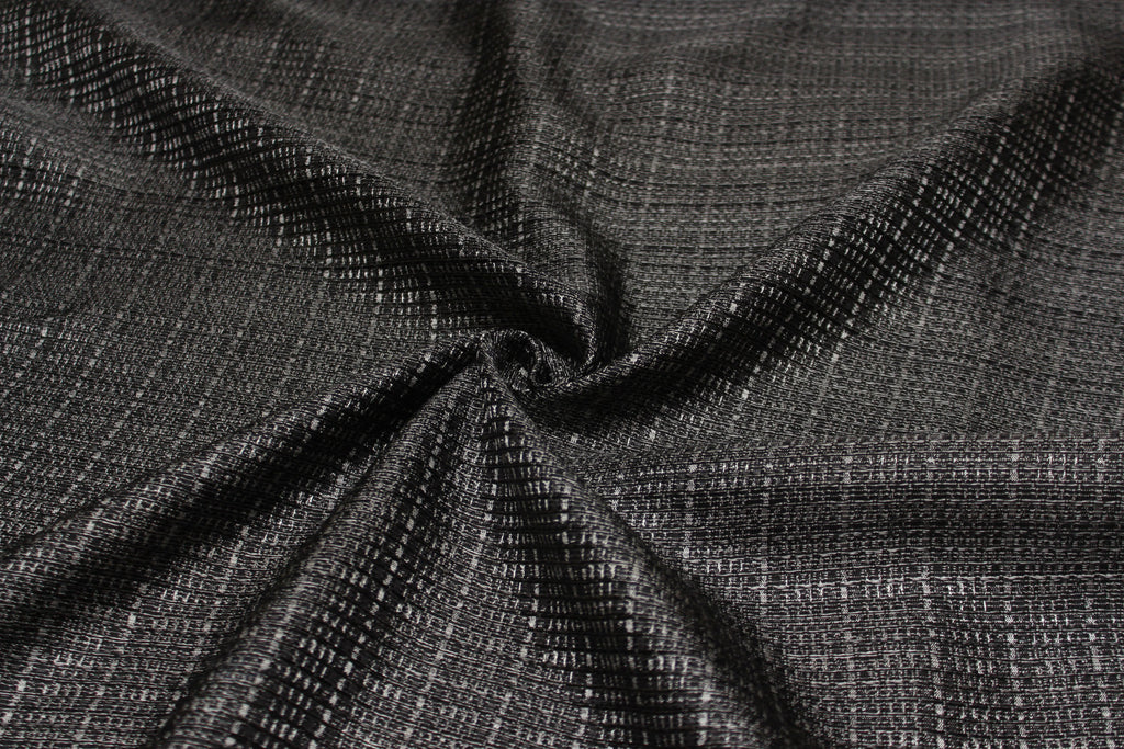 Grey Woven Silk Fabric
