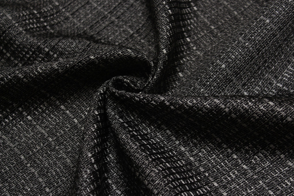 Grey Woven Silk Fabric
