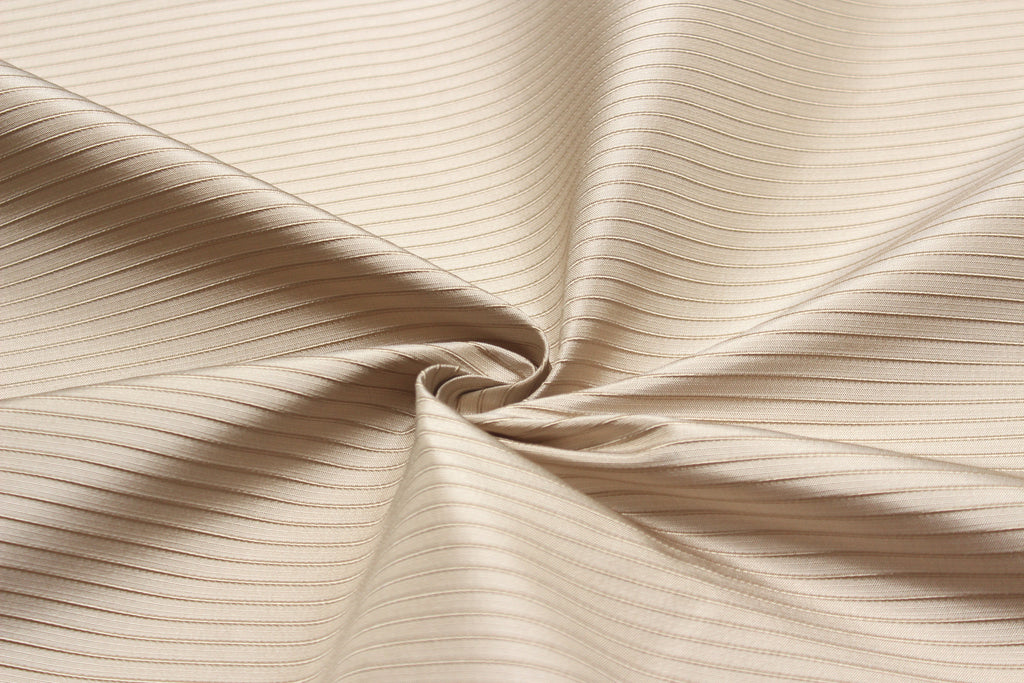 Beige Stripe Silk Fabric