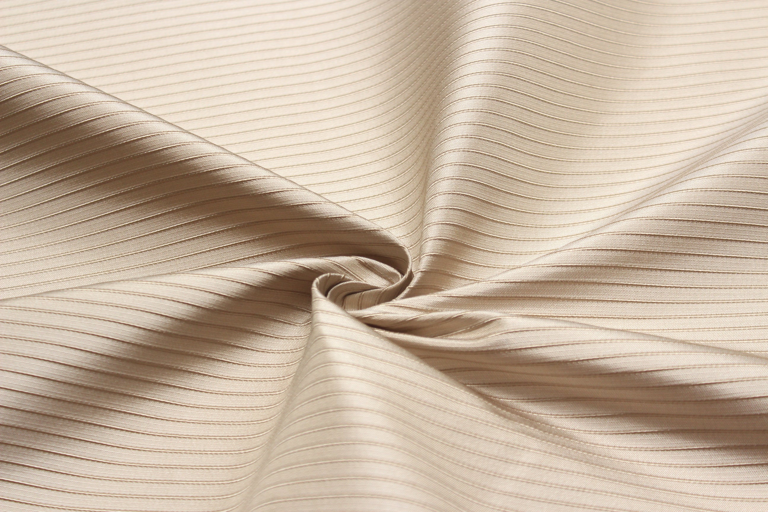 Beige Stripe Silk Fabric