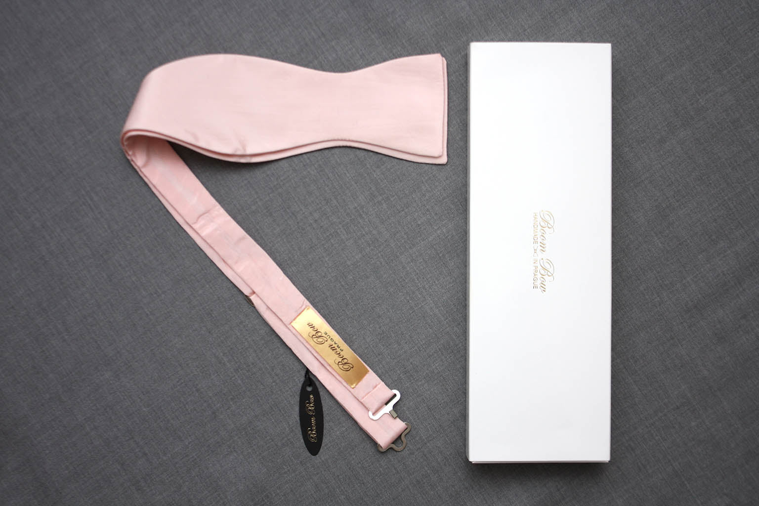 Light Pink Self-Tie Bow Tie