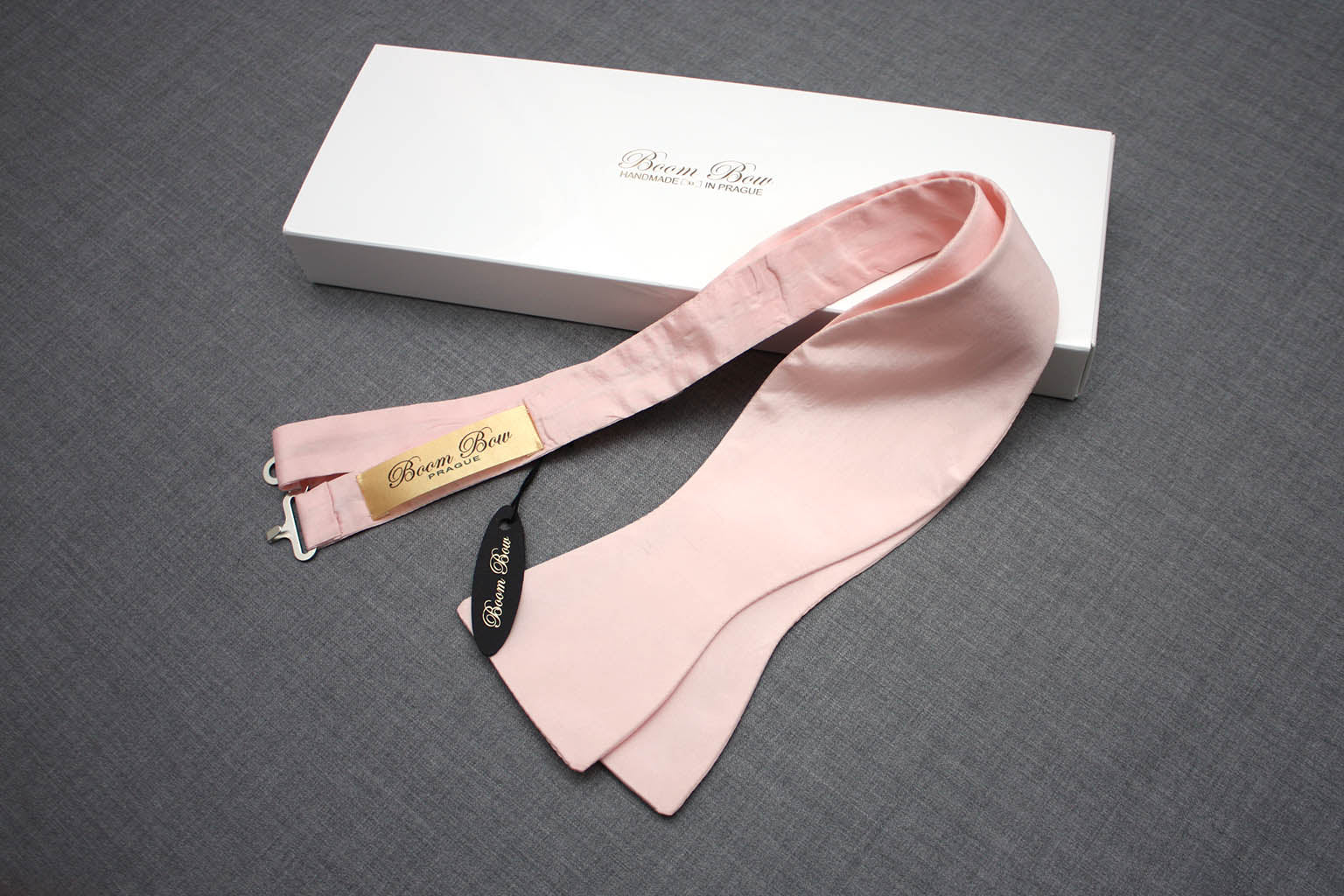Light Pink Self-Tie Bow Tie