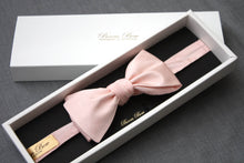 Load image into Gallery viewer, Light Pink Self-Tie Bow Tie
