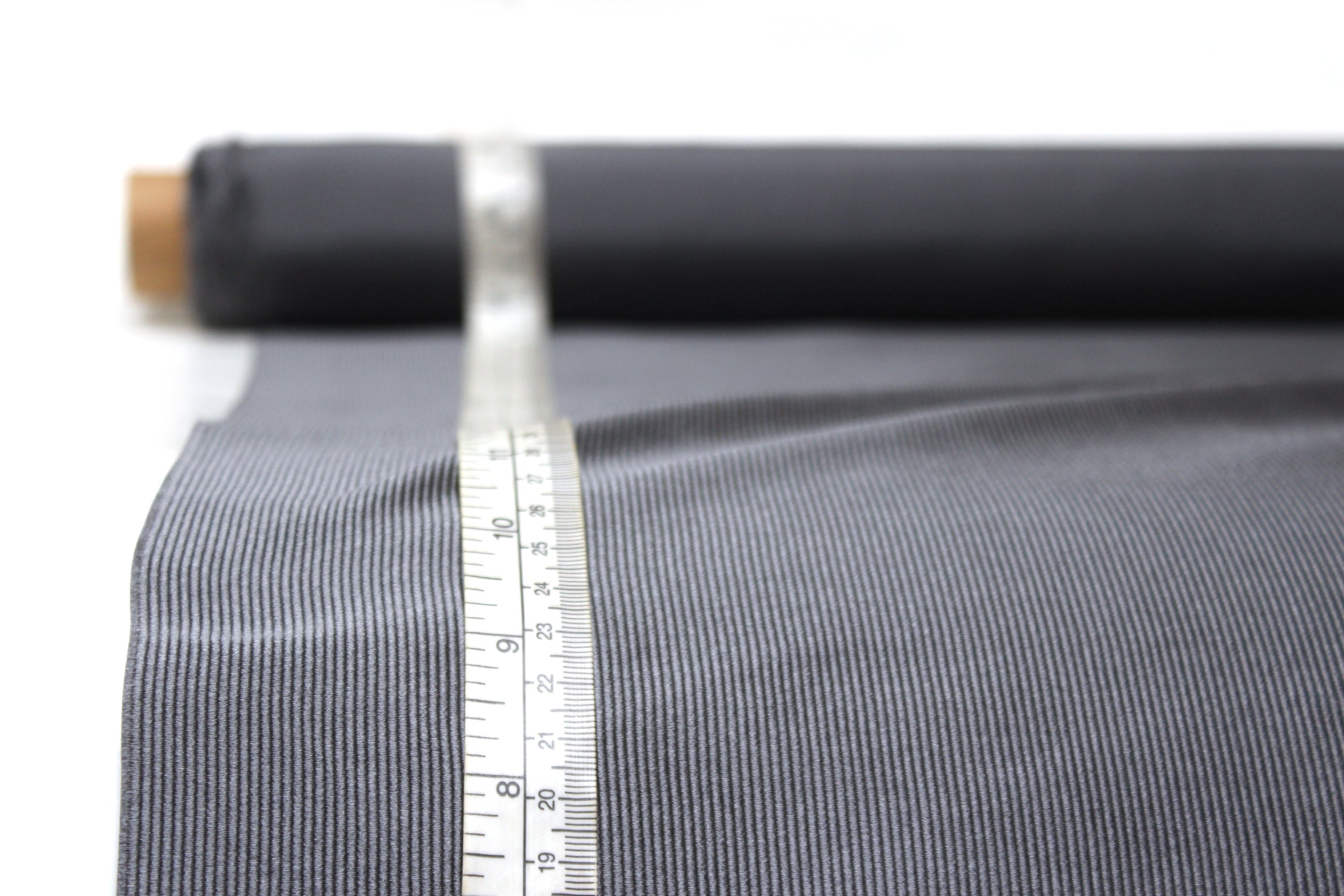 Grey Stripe Silk Fabric