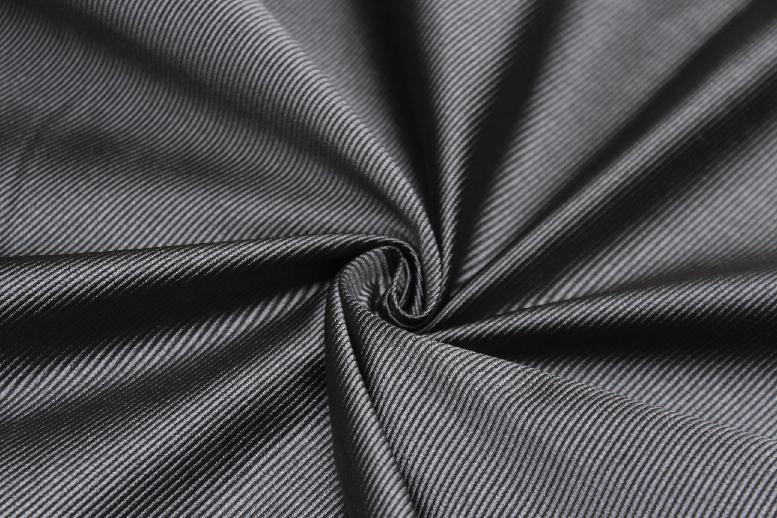 Grey Stripe Silk Fabric