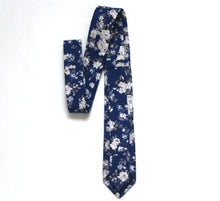 Load image into Gallery viewer, Royal Blue Floral Necktie
