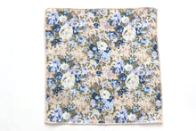 Load image into Gallery viewer, Grey Blue Floral Necktie
